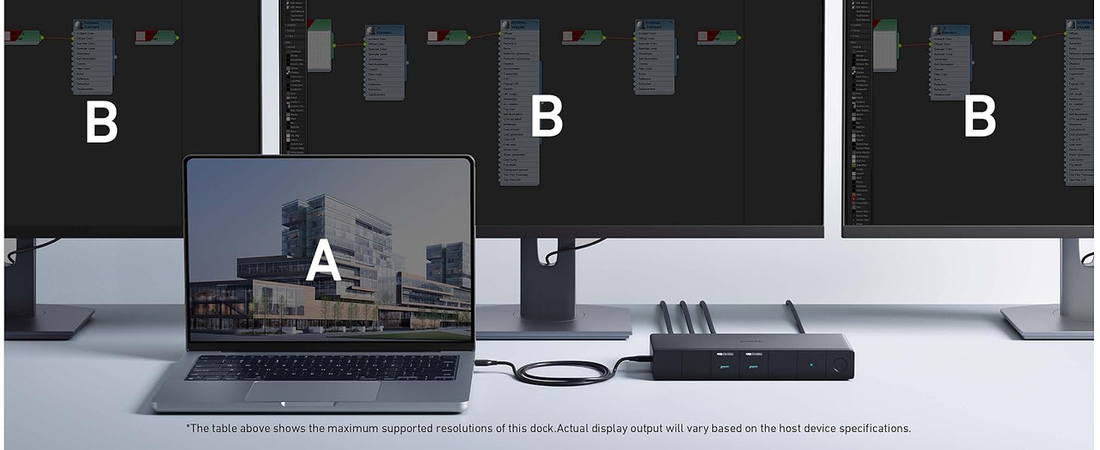 Anker 568 USB-C Docking Station Charging Multiple Devices