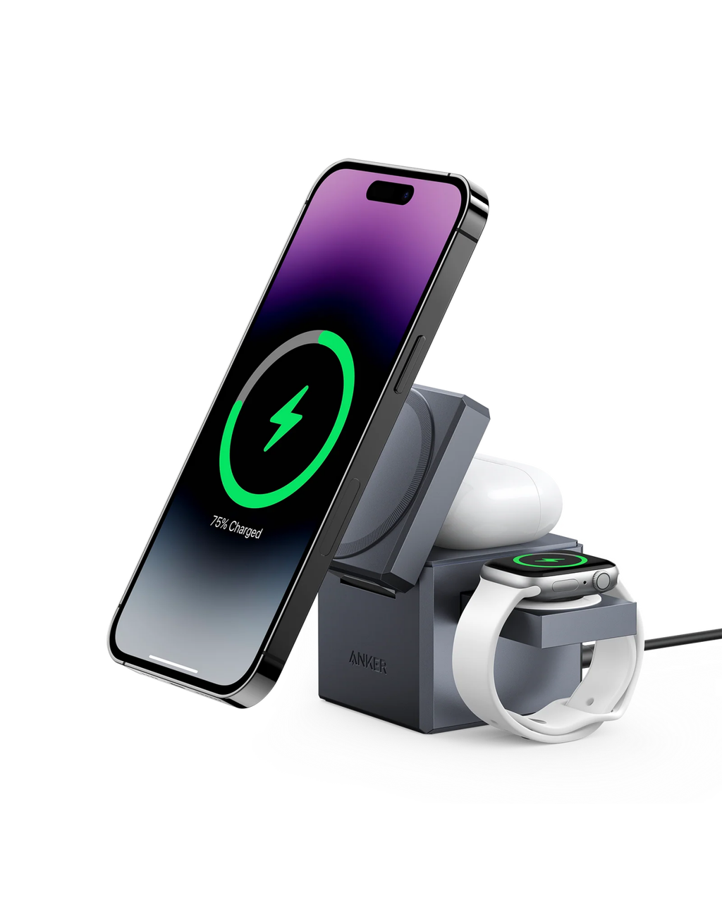 Anker Wireless Charger Powering Multiple Devices