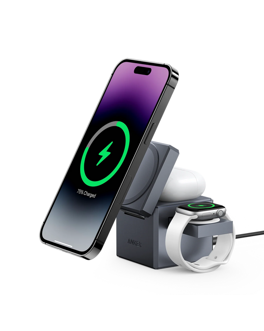 Anker Wireless Charger Powering Multiple Devices