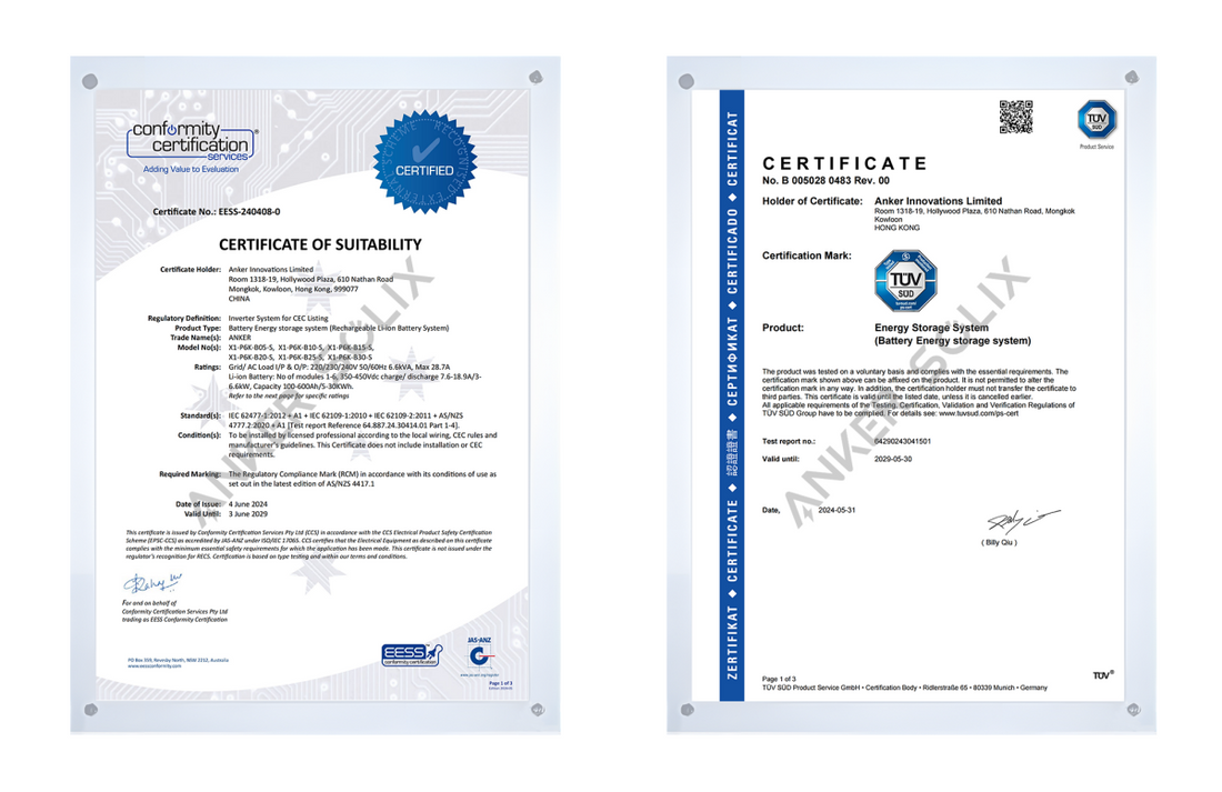 Anker SOLIX X1 Energy Storage System Receives Clean Energy Council Approval , Expanding Global Market Reach