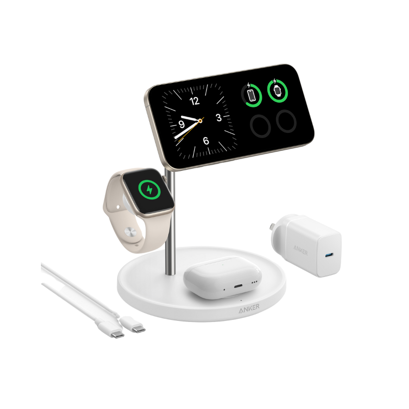 Anker MagGo Wireless Charging Station (3-in-1 Stand, MagSafe)