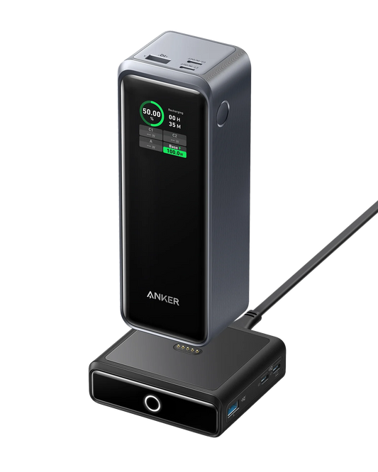 Anker Prime 27,650mAh Power Bank (250W) and 100W Charging Base