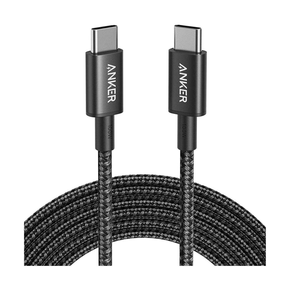 &lt;b&gt;New Nylon&lt;/b&gt; USB-C to USB-C 100W Cable (10 ft)