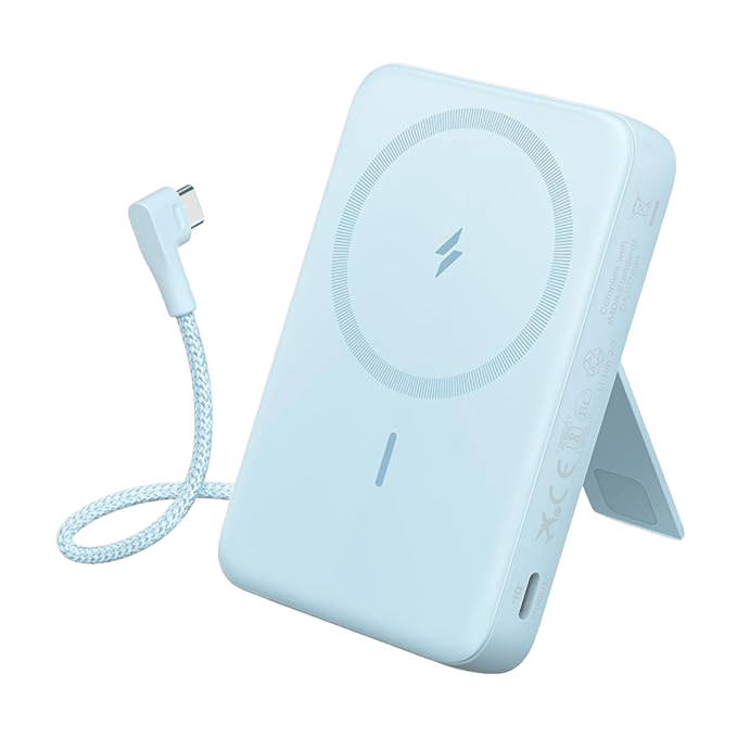 Anker Zolo Magnetic Power Bank (10K,30W,Built-in USB-C Cable)