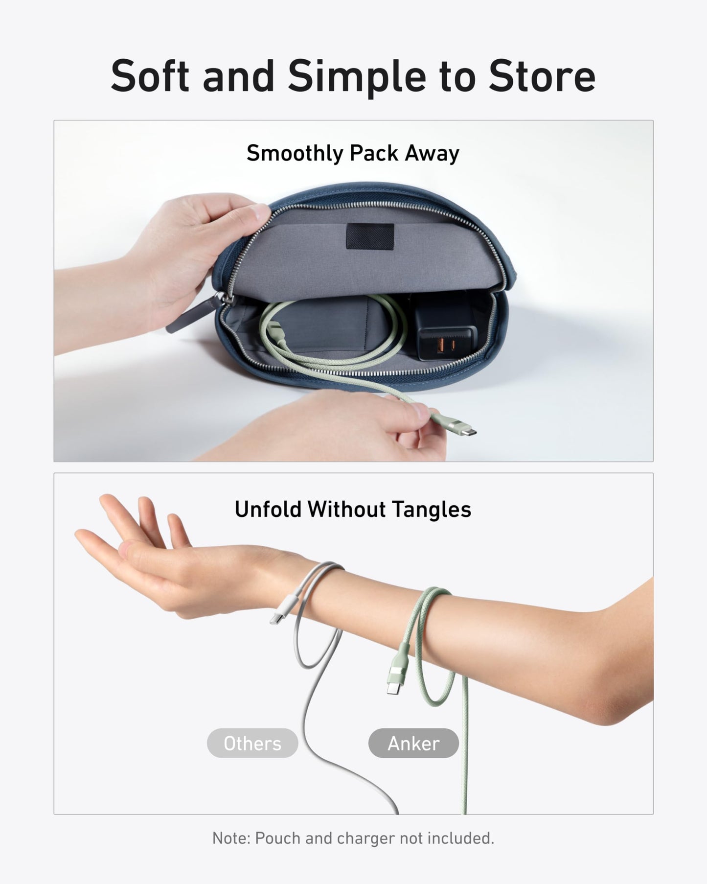 Anker USB-C to USB-C Cable (240W, Upcycled-Braided)