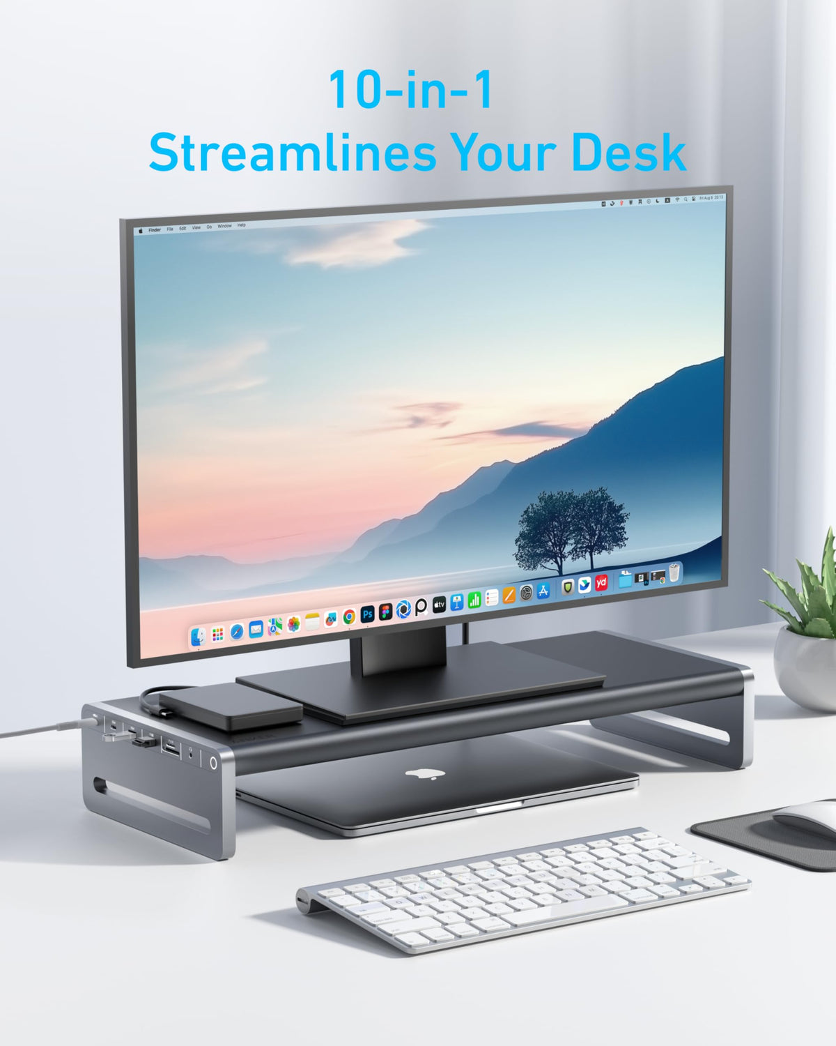 Anker USB-C Hub (10-in-1, Monitor Stand)