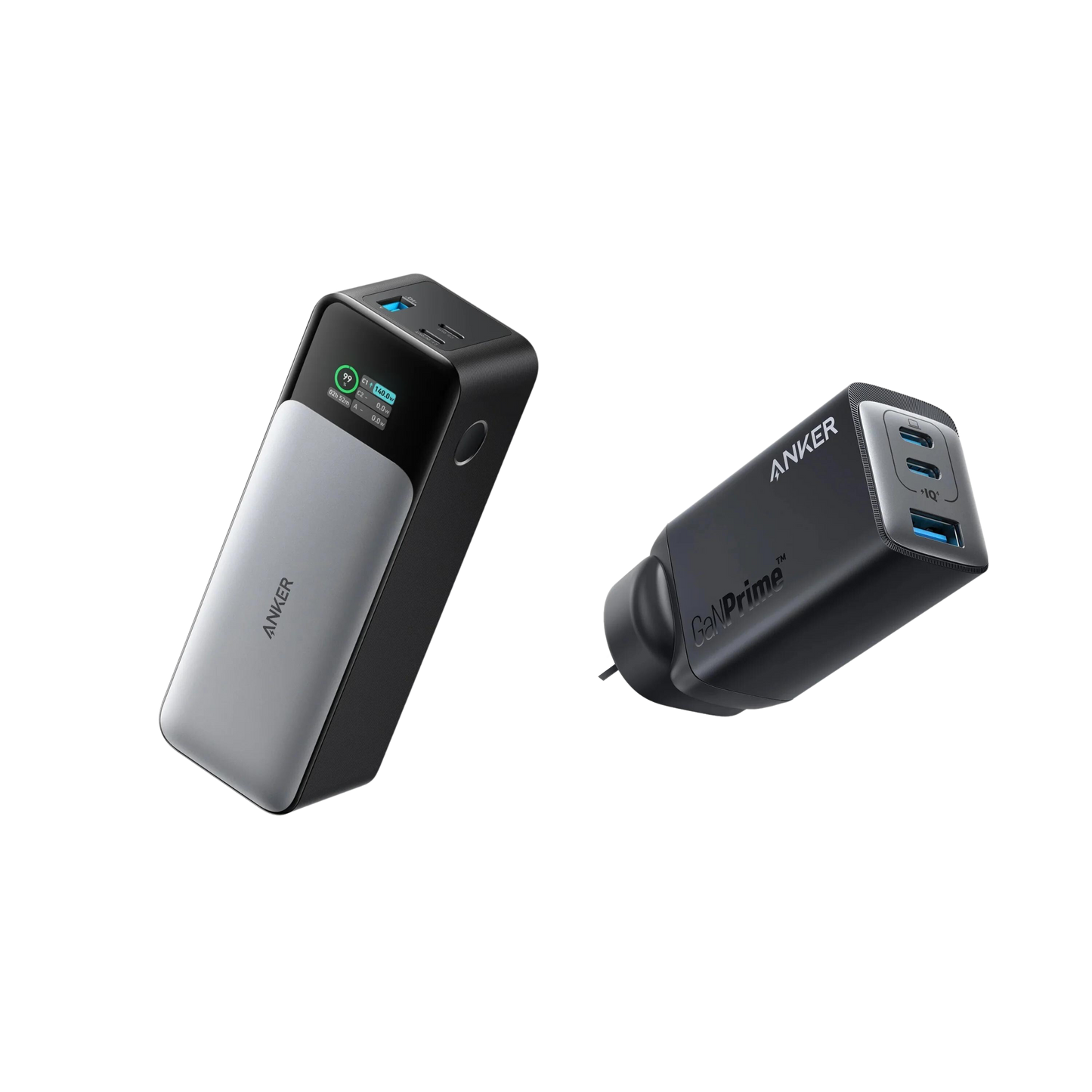 Anker <b>737</b> Power Bank (PowerCore 24K) and Anker <b>735</b> Charger (GaNPrime 65W)