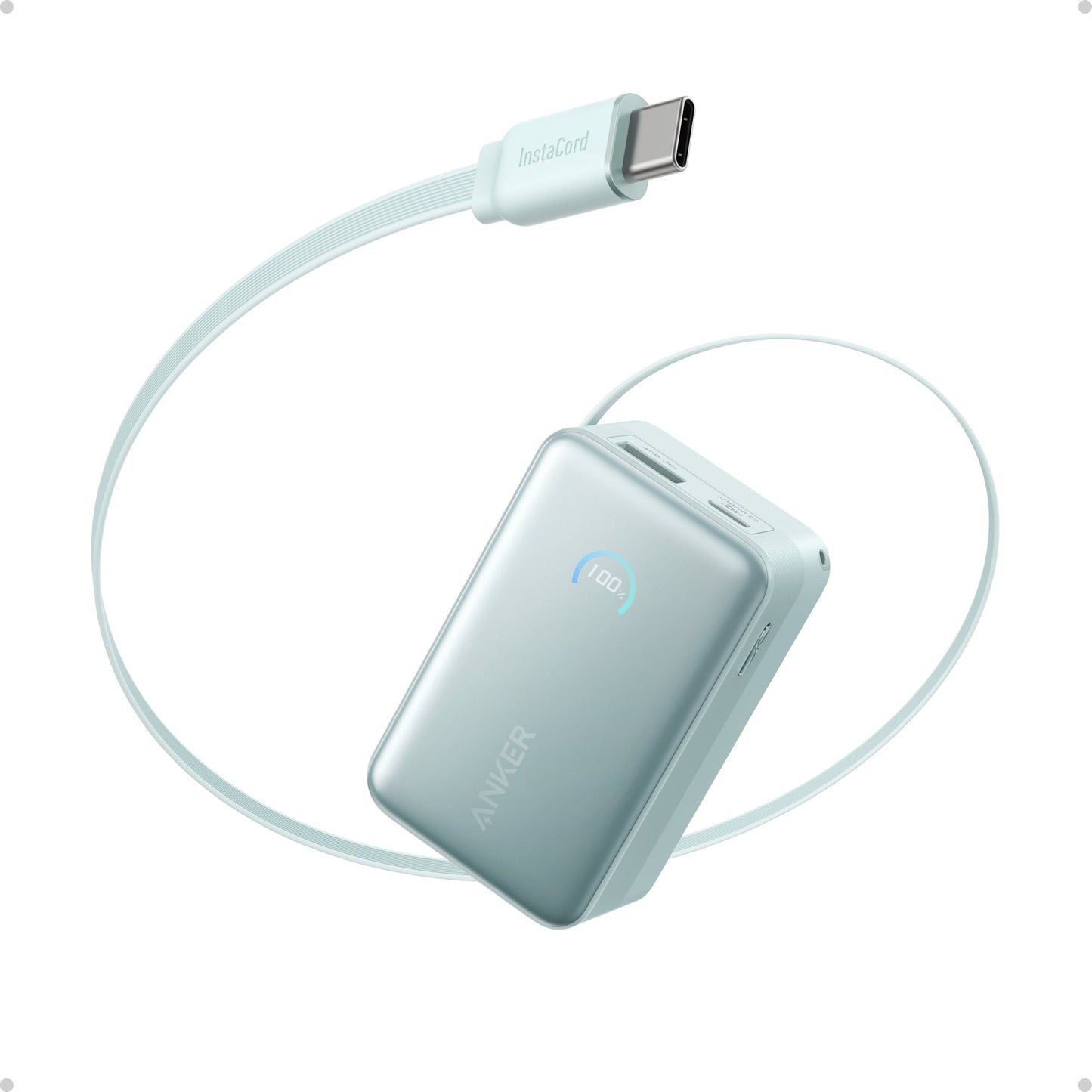 Anker Nano Power Bank (10K, 45W, Built-In Retractable USB-C Cable)