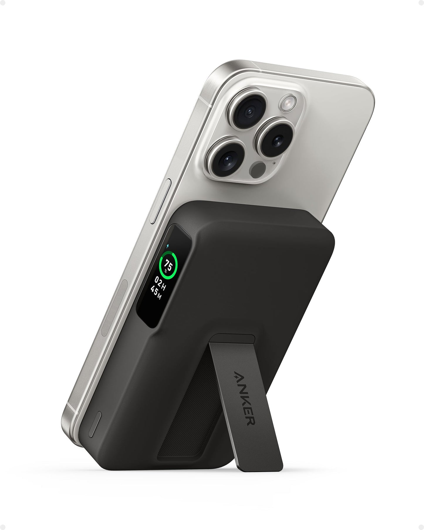 Anker MagGo Power Bank (10K, Built-in Stand & Smart Display)
