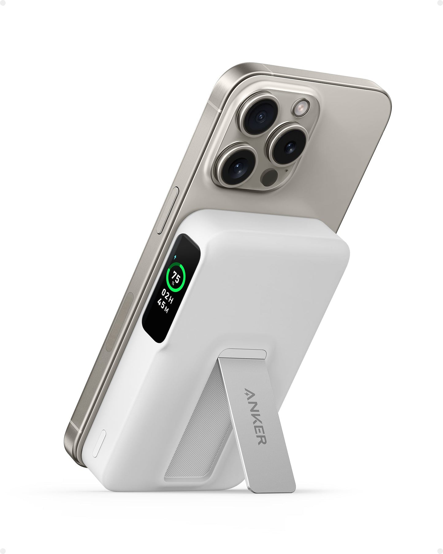 Anker MagGo Power Bank (10K, Built-in Stand & Smart Display)