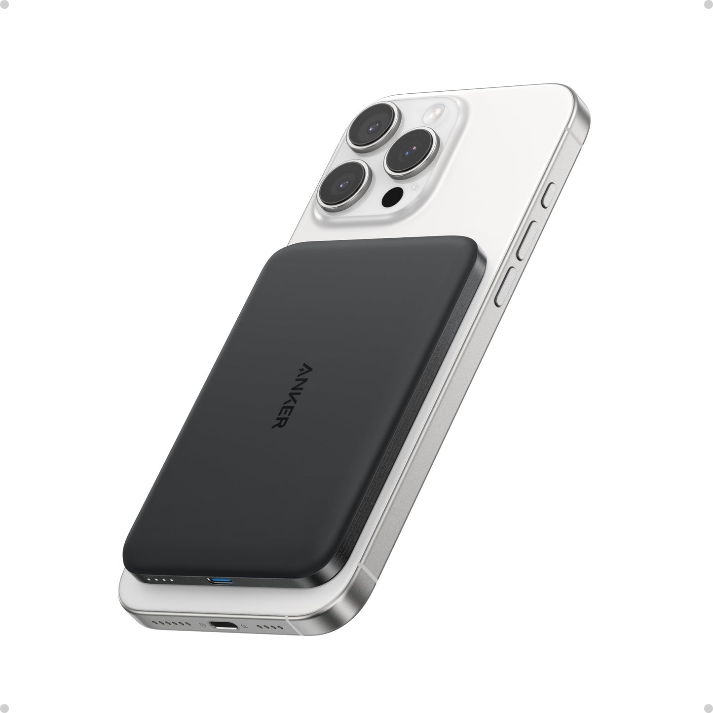 Anker MagGo Power Bank (5K, Ultra-Slim 122-Gram, MagSafe)