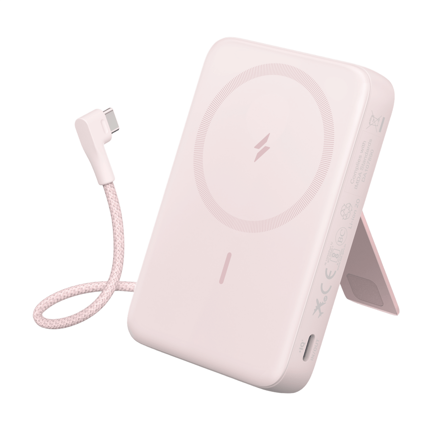 Anker Zolo Magnetic Power Bank (10K,30W,Built-in USB-C Cable)