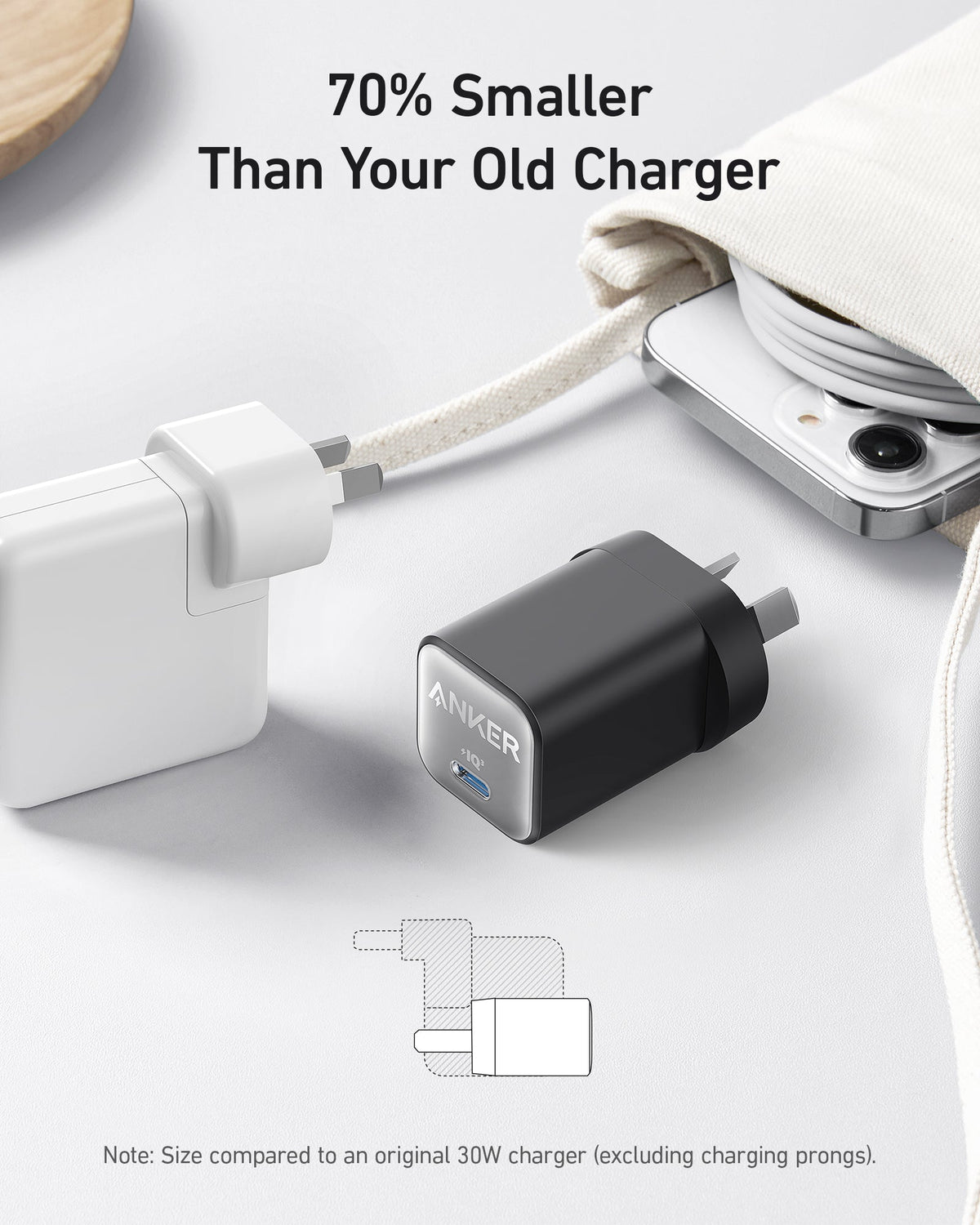 Anker Nano Power Bank and Anker 511 Charger (Nano 3, 30W)