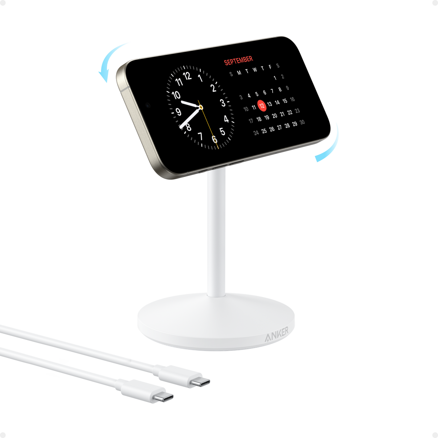 Anker MagGo Wireless Charger (15W, 360° Rotation)