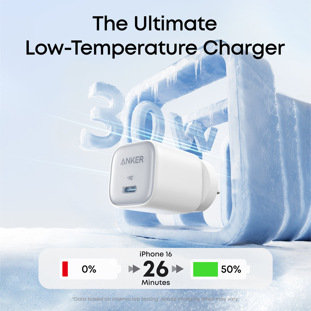 Anker Zolo 30W Compact Charger (USB-C, GaN)