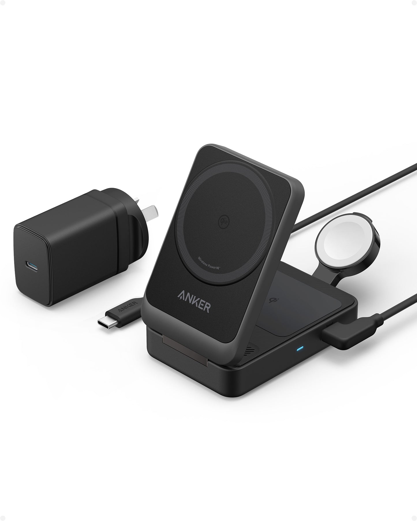 Anker MagGo Wireless Charging Station (Foldable 3-in-1)