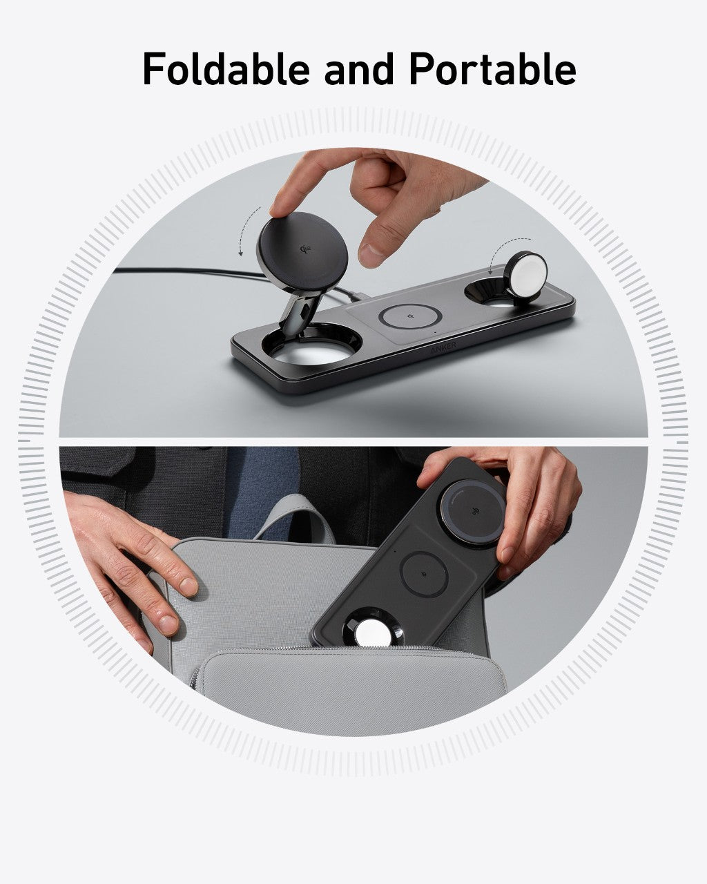 Anker 3-in-1 MagGo Wireless Charging Station (for iPhone, Airpods and Apple Watch)