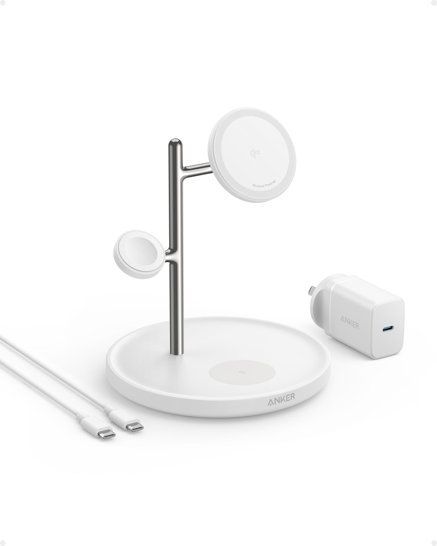 Anker MagGo Wireless Charging Station (3-in-1 Stand, MagSafe)