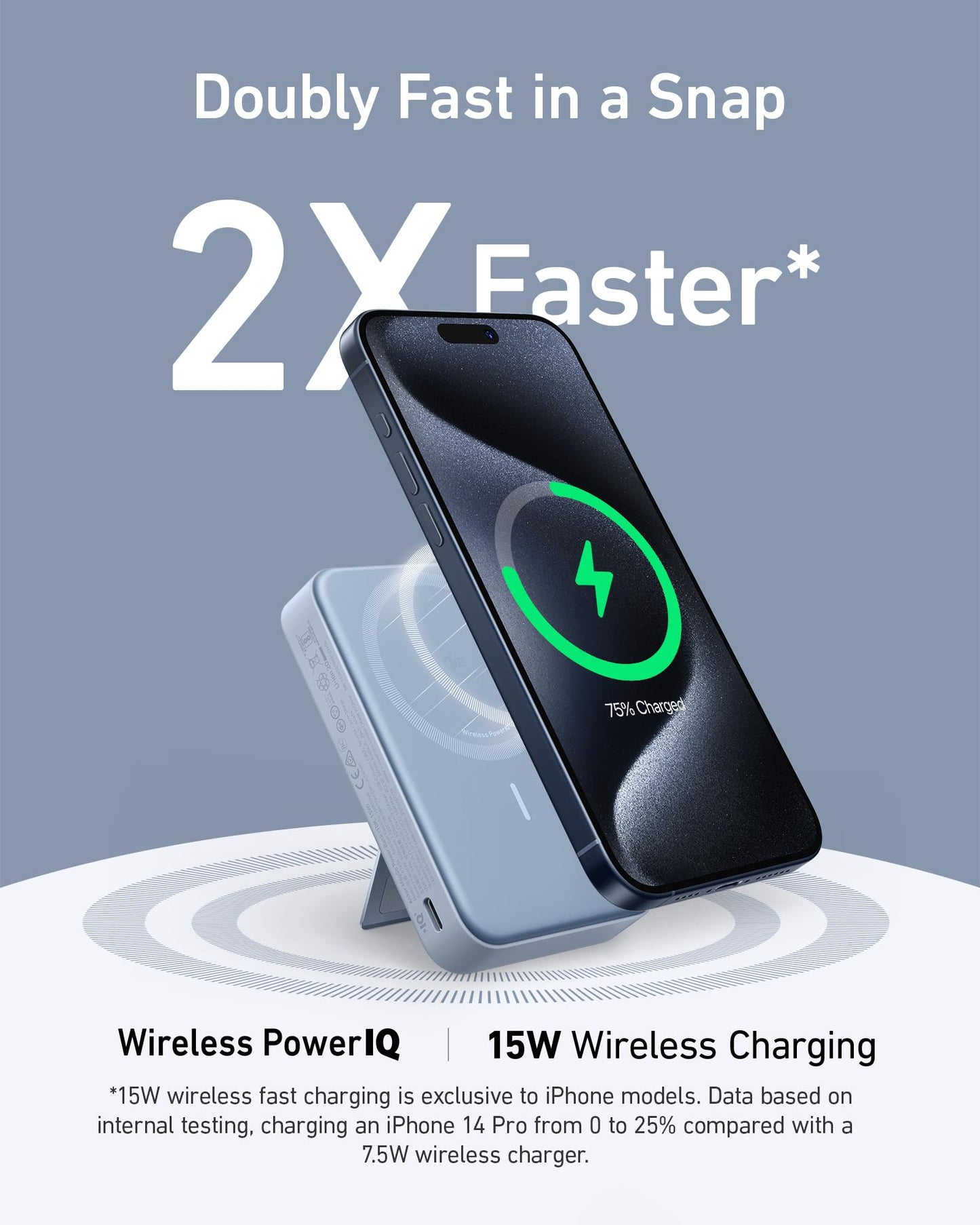 Anker MagGo Power Bank (10K, Built-in Stand & Smart Display)