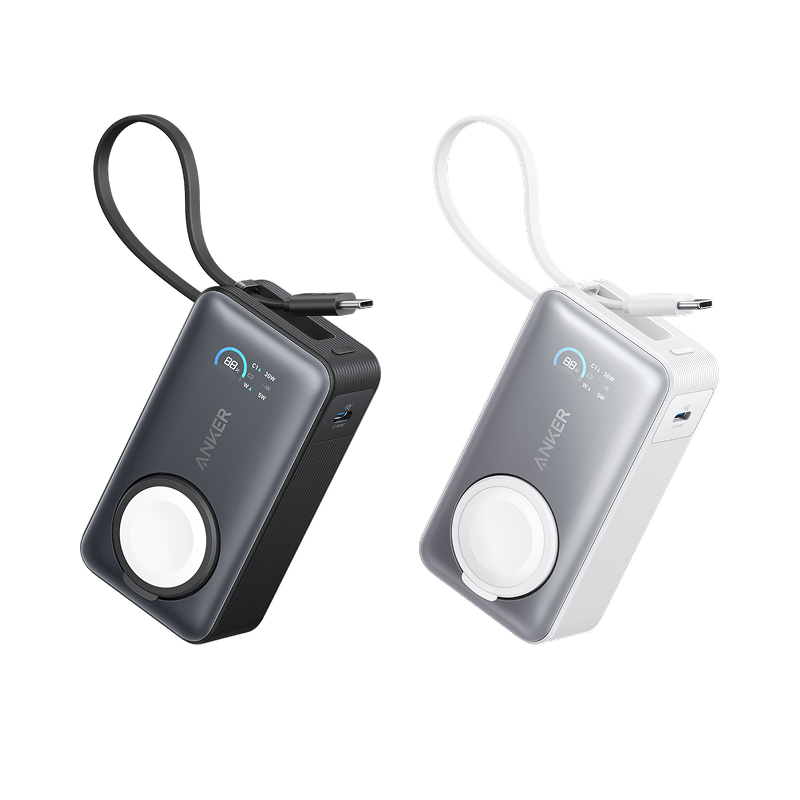 2 × Anker MagGo Power Bank (10K, 35W, For Apple Watch)