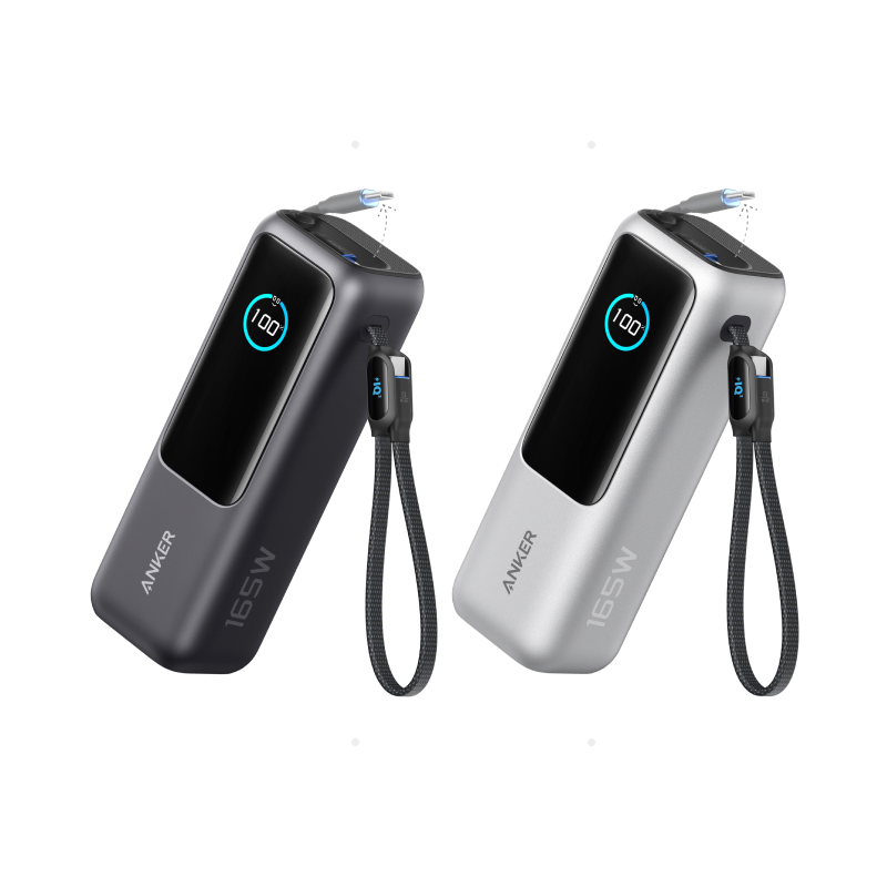 2 × Anker Laptop Power Bank (25K, 165W, Built-In Retractable Cable)