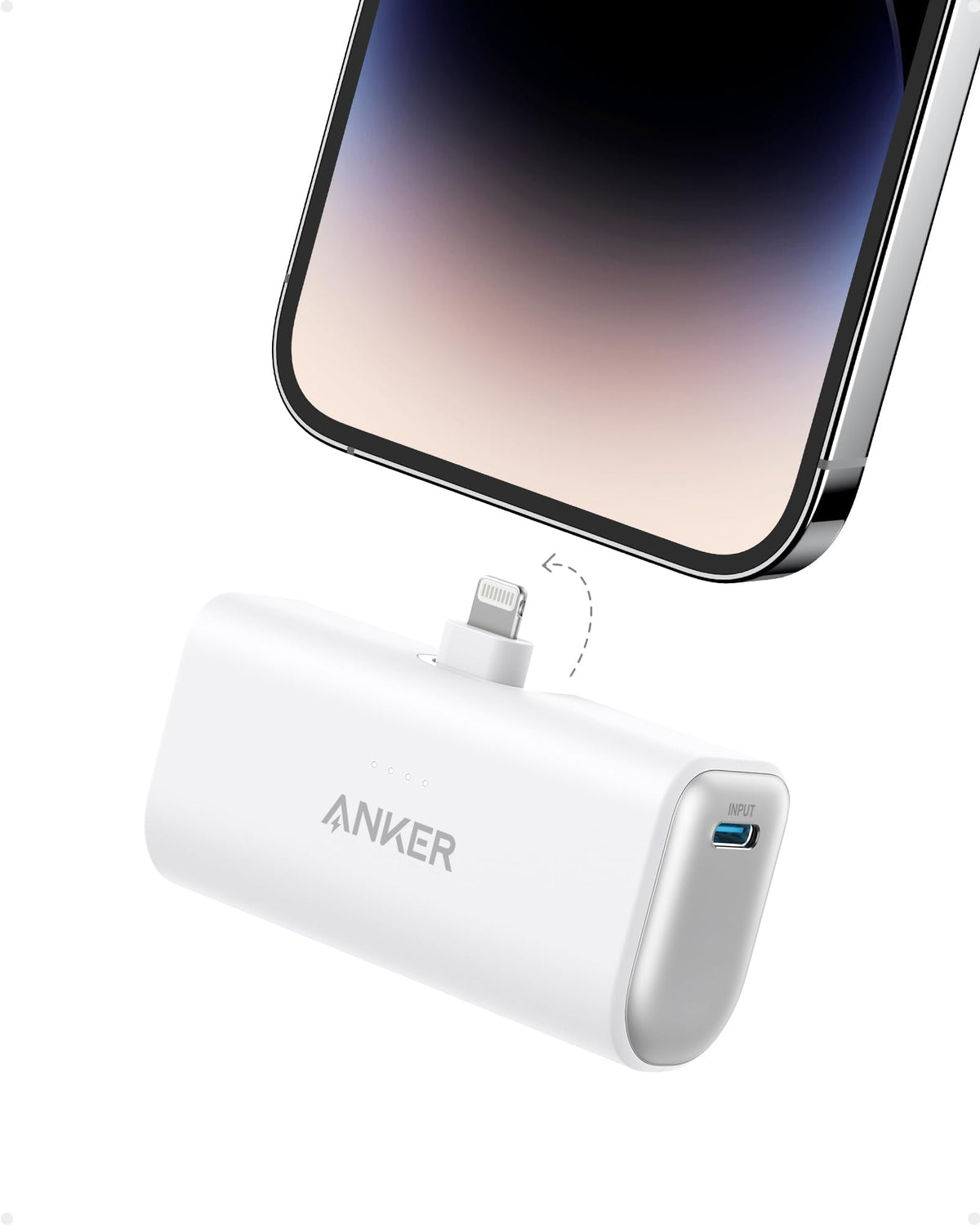 Anker Nano Power Bank (12W, Built-In Lightning Connector)