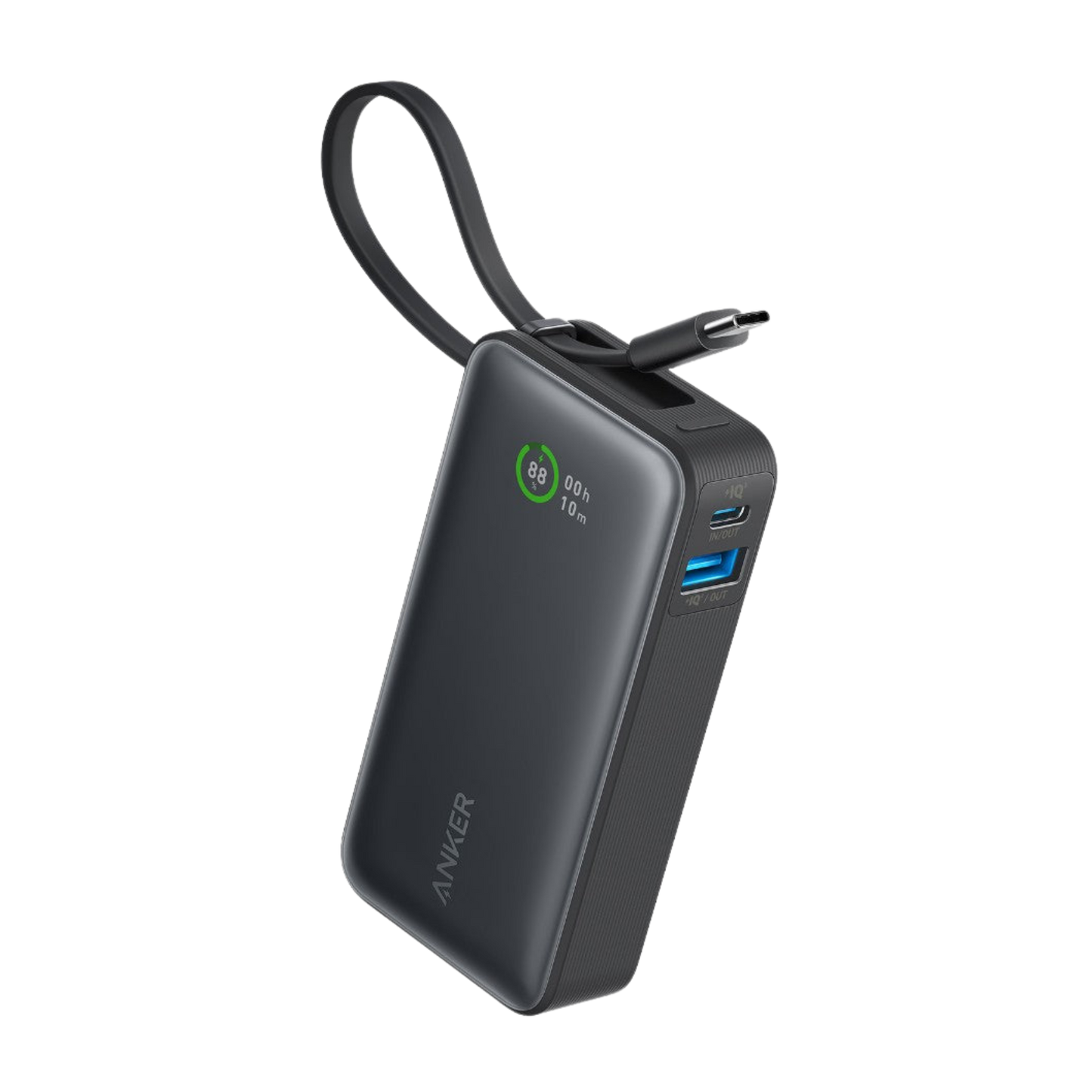 Anker Nano Power Bank (30W, Built-In USB-C Cable)