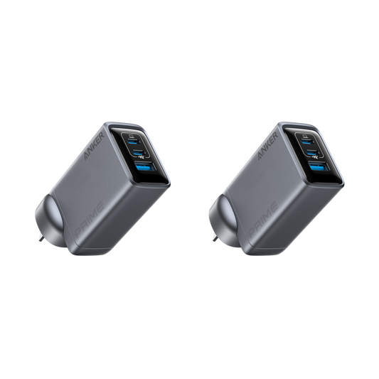 2x Anker Prime Charger (100W, 3 Ports, GaN)