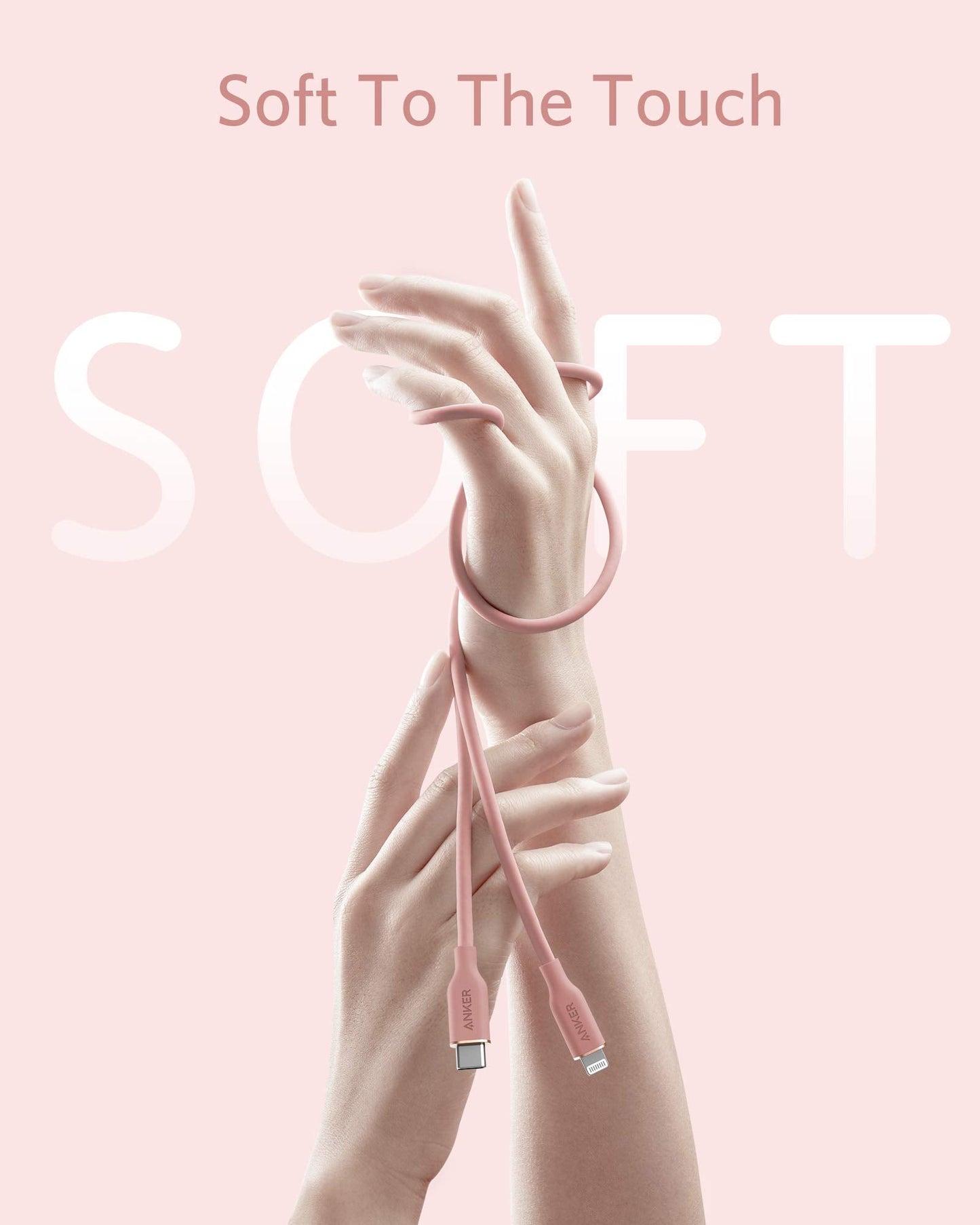 Anker <b>641</b> USB-C to Lightning Cable (Flow, Silicone)