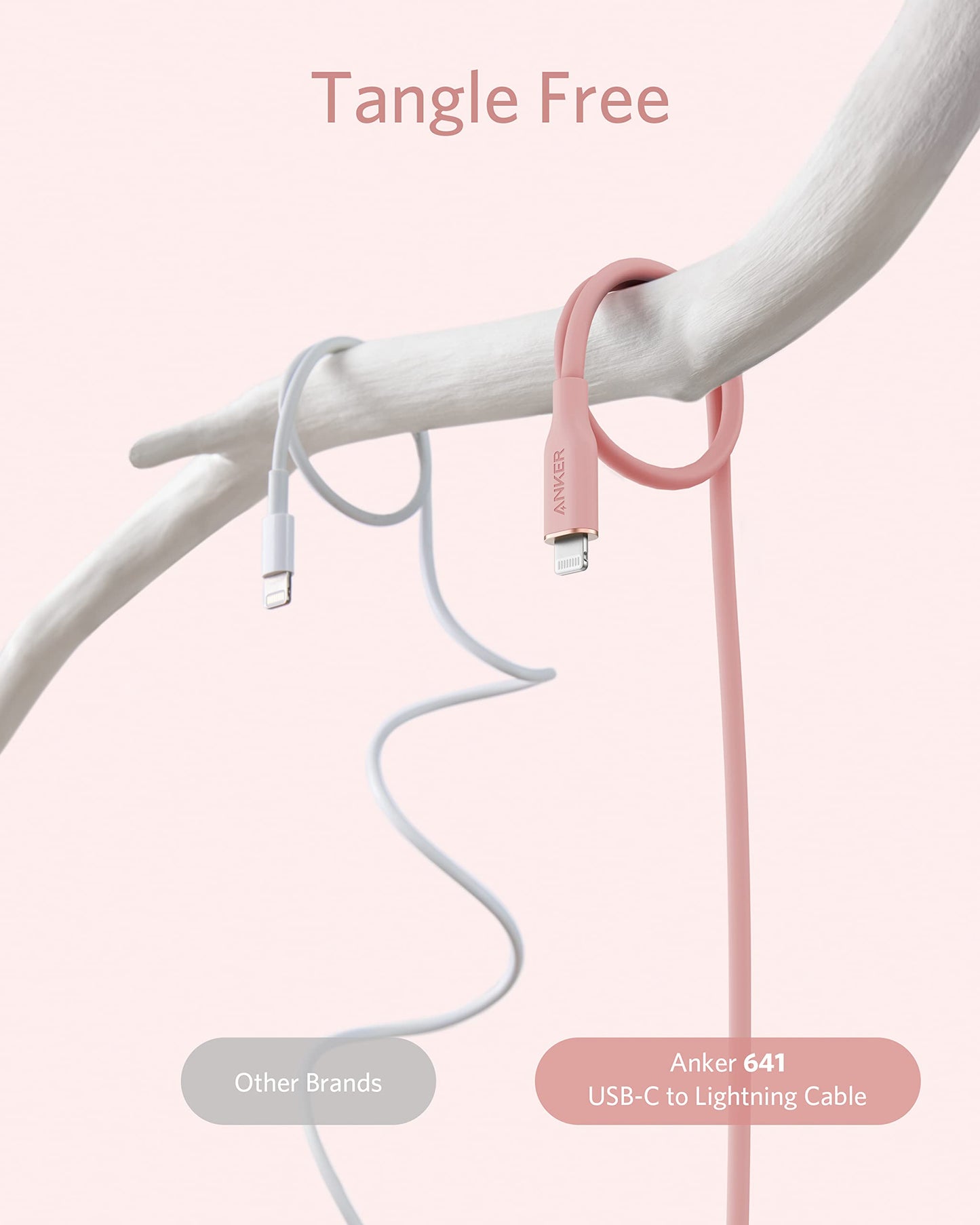 Anker <b>641</b> USB-C to Lightning Cable (Flow, Silicone)