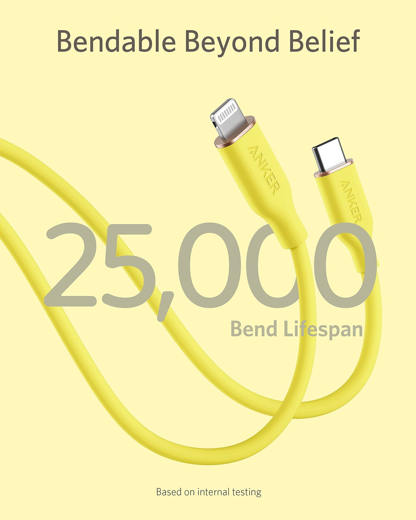 Anker <b>641</b> USB-C to Lightning Cable (Flow, Silicone)