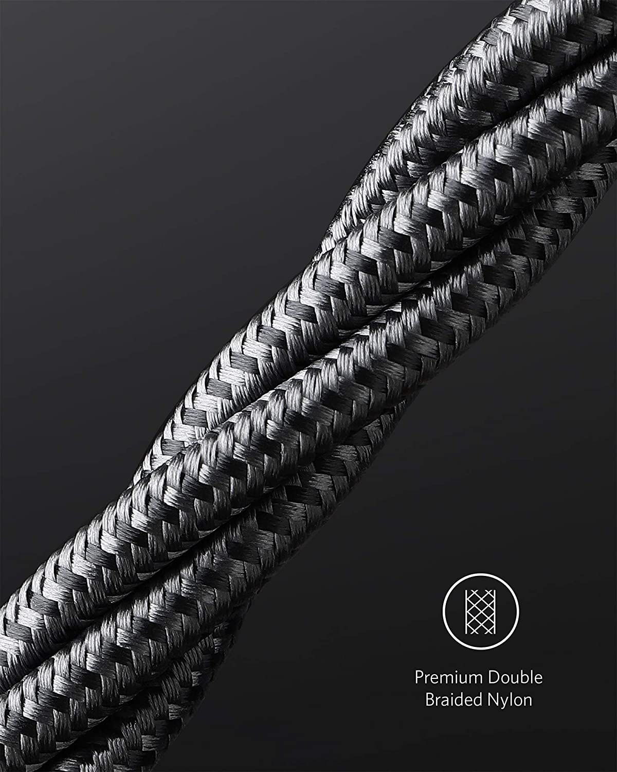 &lt;b&gt;New Nylon&lt;/b&gt; USB-C to USB-C 100W Cable (10 ft)