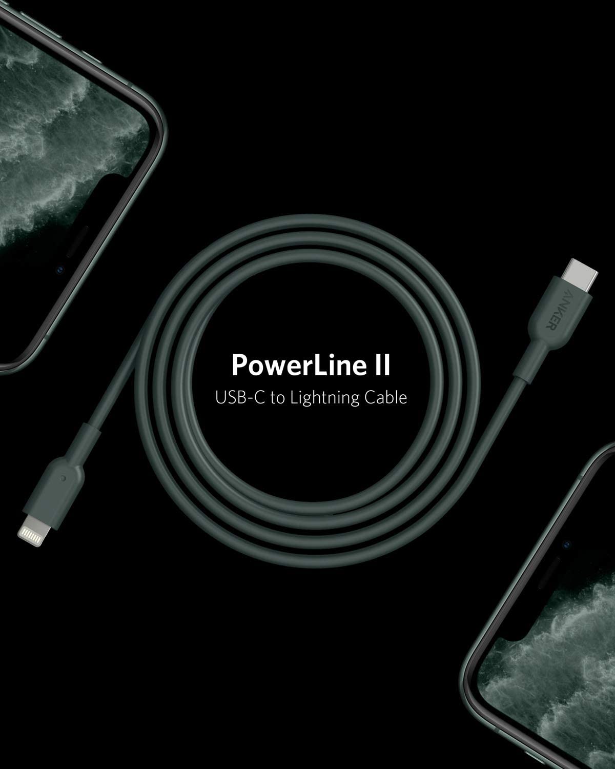 Anker <b>321</b> USB-C to Lightning Cable (91 cm/182 cm)