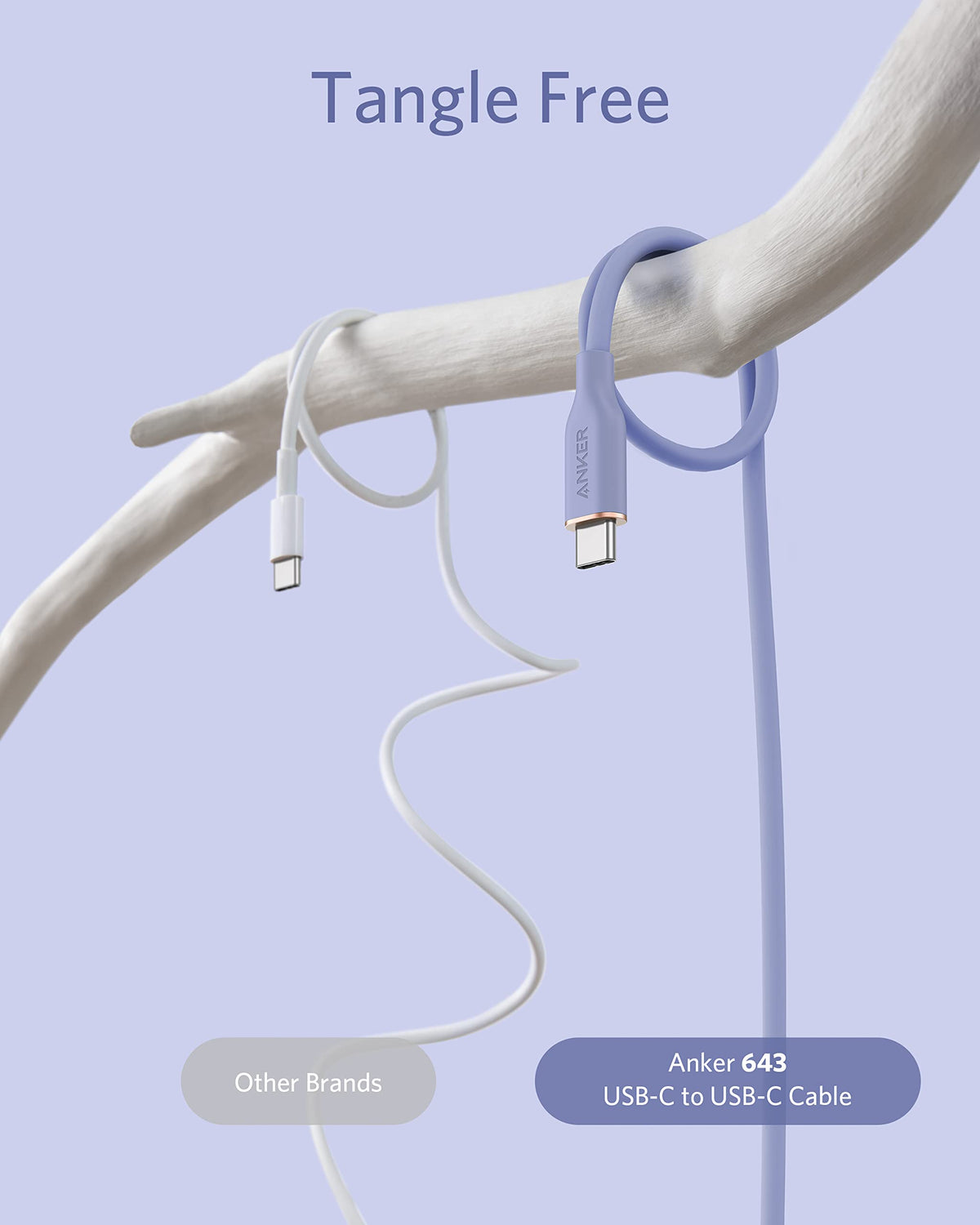 Anker &lt;b&gt;643&lt;/b&gt; USB-C to USB-C Cable (Flow, Silicone)