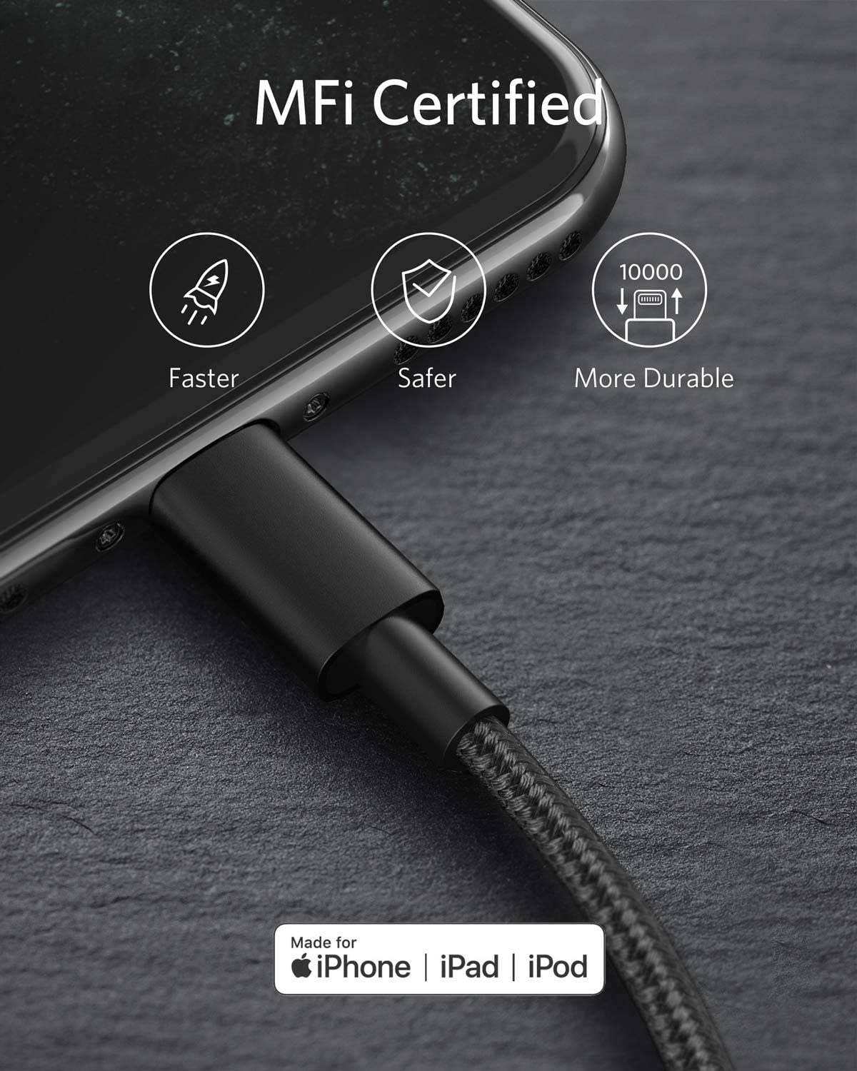 Anker &lt;b&gt;331&lt;/b&gt; USB-C to Lightning Cable