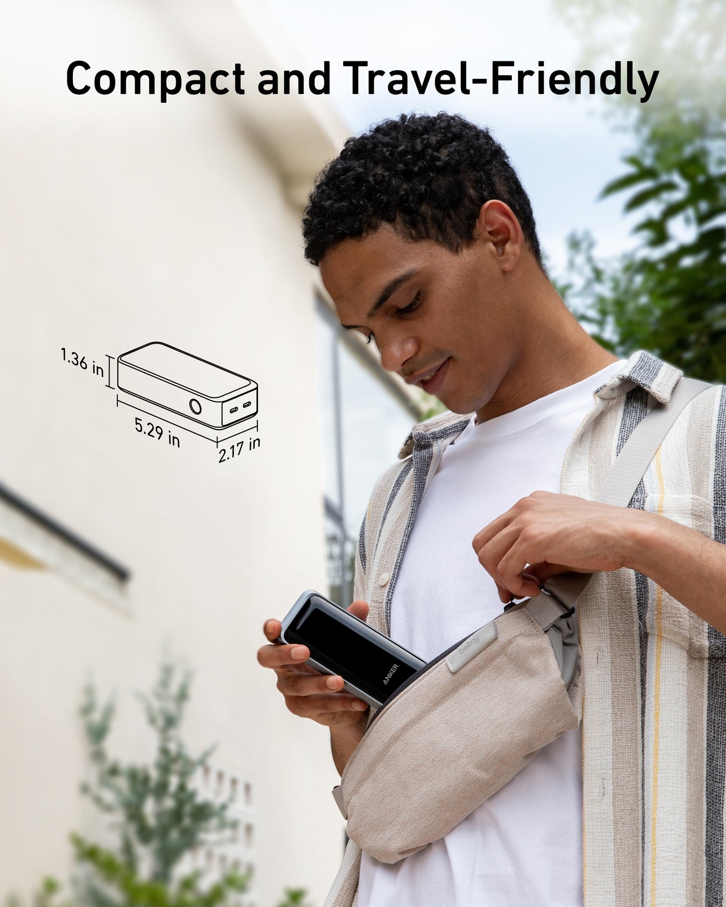 Anker Prime 12,000mAh Power Bank (130W, 2-Port, Smart Display)