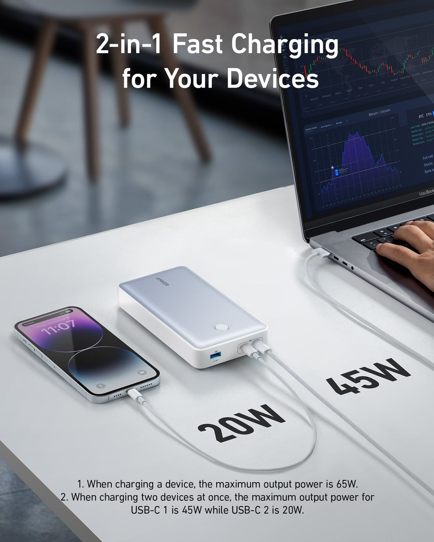 Anker <b>537</b> Power Bank (PowerCore 24K for Laptop)