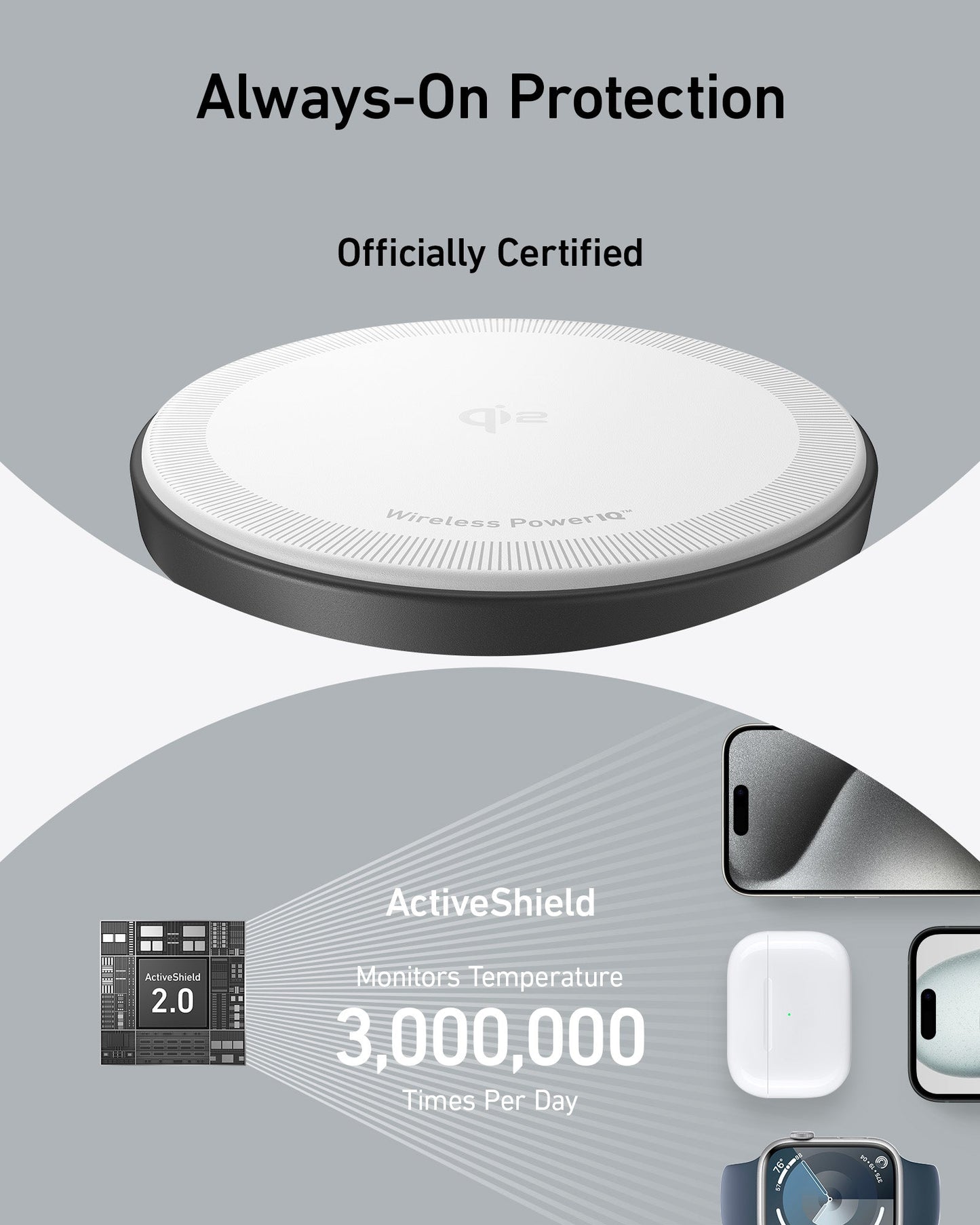 Anker MagGo Wireless Charging Station (3-in-1 Stand, MagSafe)