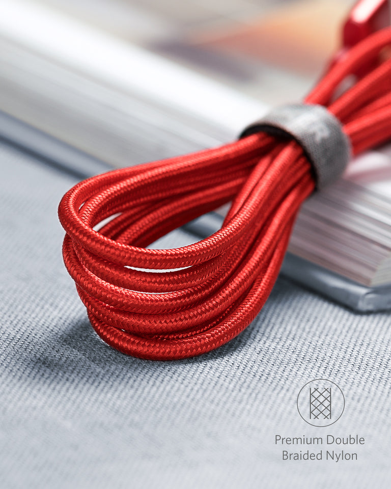 Premium Double-Braided Nylon USB-C to USB-A Cable