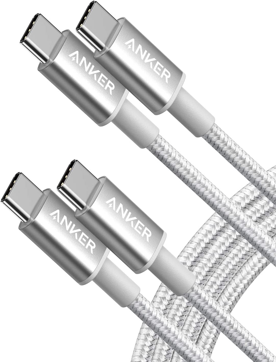 2 Pack New Nylon USB C to USB C Cable(3ft / 6ft)