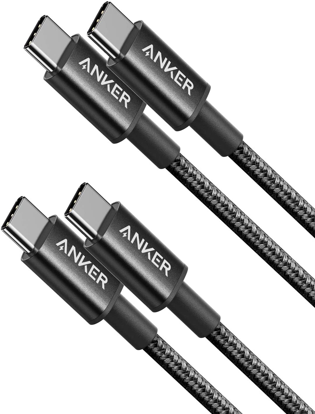 2 Pack New Nylon USB C to USB C Cable(3ft / 6ft)