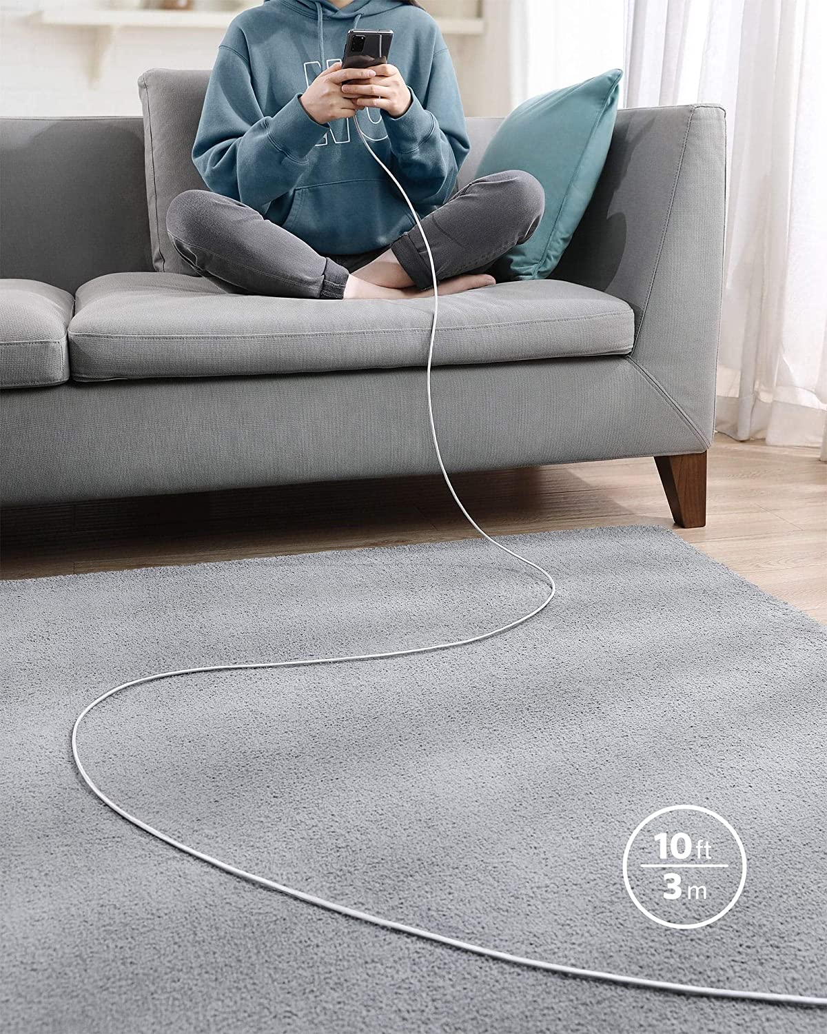 Anker Nylon USB-C to USB-C 100W Cable (3 Meters)