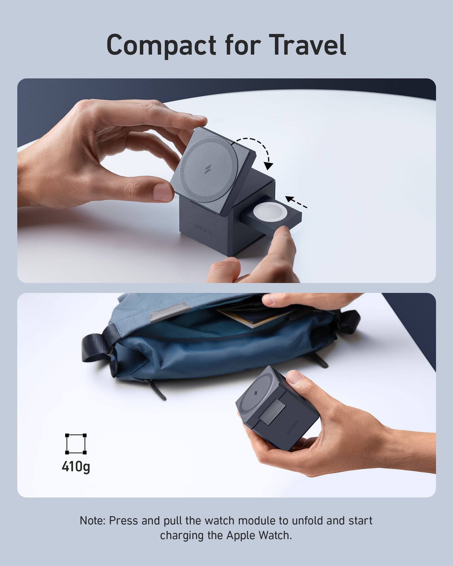 Anker 3-in-1 Charging MagSafe Cube (for iPhone, Airpods and Apple Watch)